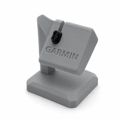 Skushy Oplaadstandaard Compatibel met Garmin Forerunner Fenix Epix - Garmin Horloge Houder - Sporthorloge Laadstation - Bureau Dock - Kabelhouder - Smartwatch Oplader Houder - Grijs