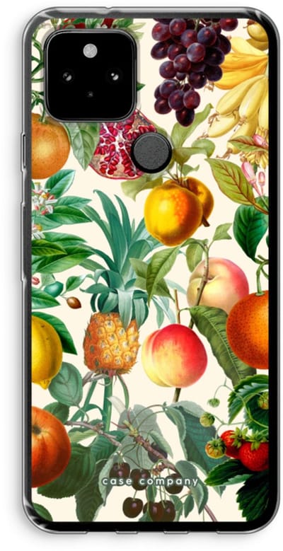 Case Company® - Hoesje geschikt voor Google Pixel 5 hoesje - Classic Flora - Soft Cover Telefoonhoesje - Bescherming aan alle Kanten en Schermrand