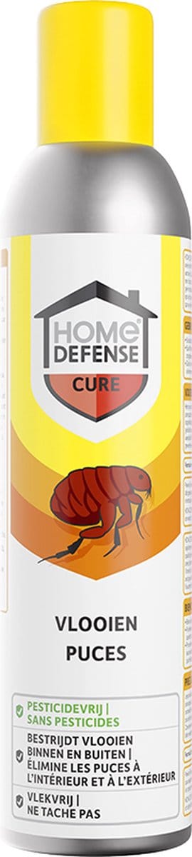 Home Defense - Vlooienspray 300ml - Omgevingsspray voor in huis - Vlekvrij en pesticidevrij - Veilig voor kinderen en huisdieren - Vlooeinbestrijding