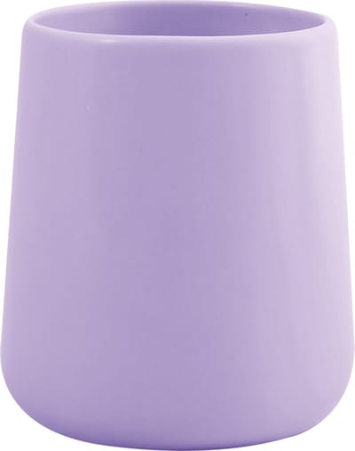 MSV Tandenborstelhouder MAONIE – Borstelhouder voor Tandenborstel en Tandpasta – Mat Lavendel – 8,5 x 8,5 x 10 cm