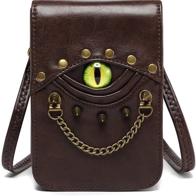Retro Stijl Geklonken Schoudertas Crossbody Tas Gemaakt van PU Leer en een MINI Vierkant Tasje gray