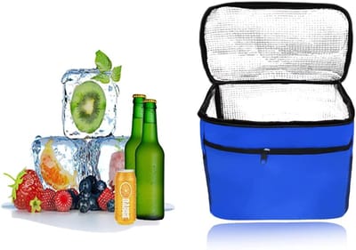 Koeltas Opvouwbaar - Thermobag Lunchtas - Picknick Buiten - Waterdicht Oxford Materiaal - 10 Liter Capaciteit - Blauw