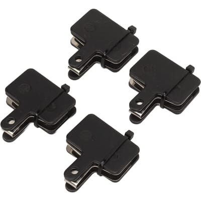 4 Paar Fietsremblokjes Schijfremblokjes met Installatietool Kopervezel Organische Hars Fiets black