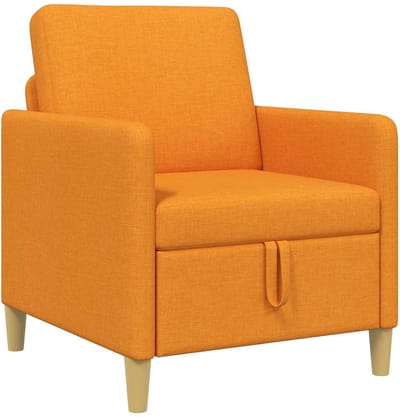 vidaXL - Sofa - met - Opbergruimte - Dongeel - 72 - x - 78 - x - 87 - cm - Polyester