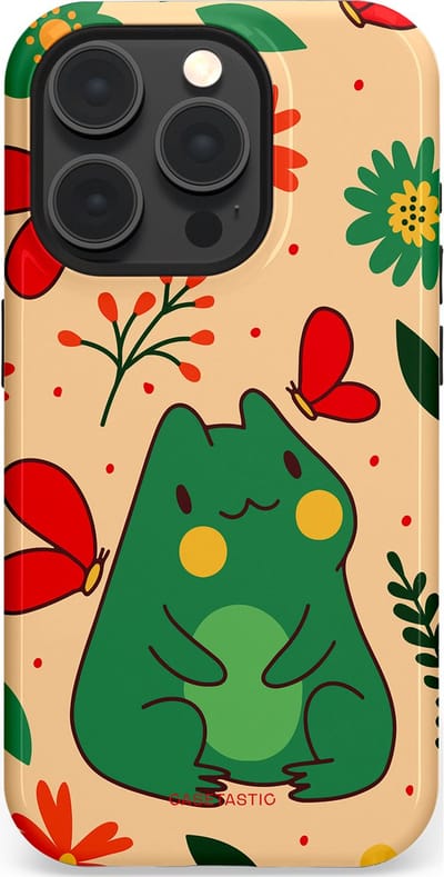 Casetastic Hoesje Geschikt voor Apple iPhone 15 Pro Magsafe - Stijlvolle Beschermende Duo-layer Case - Kikkerkus