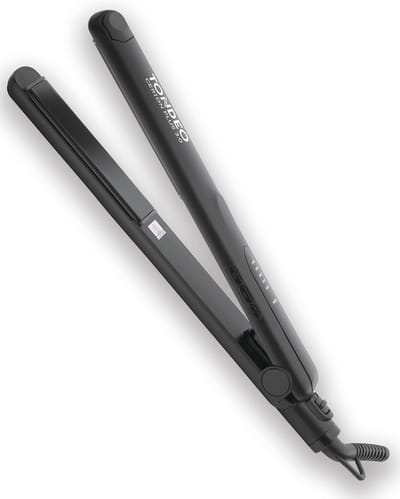 Haarstyler met afgeronde keramische platen voor steilen en krullen | Individueel instelbare temperatuur van 150 tot 230 graden Celsius