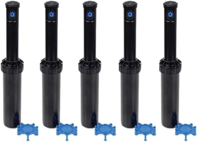 Turbinesproeier Gazon - Pop-up Sprinkler - Gazon Bewatering - Verstelbare Sector - 168 cm Hoogte - Zwart