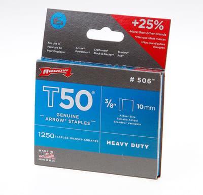 Arrow - Fastener - 50624SPTP 3/8"  10mm - T50 Staples - 1250 Stuks