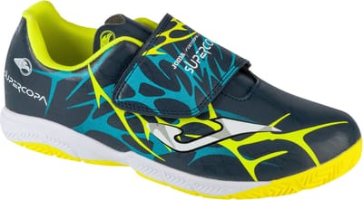 Joma Super Copa Jr 2503 INV SCJS2503INV, voor een jongen, Marineblauw, Indoorschoenen, maat: 25