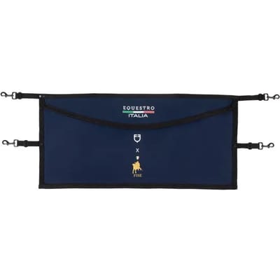 Stalhek met geborduurd logo Equestro X Fise