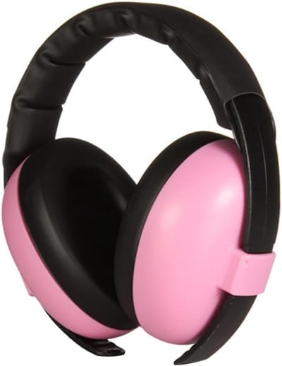Baby gehoorbescherming - Oorkappen baby - Geluidsreductie - 3-laags schuim - 15x15x6 cm - Roze