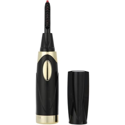 Elektrische Wimperkruller Verwarmd Verlenging Langdurig Wimperkrullen Make-up Tools Zwart zwart