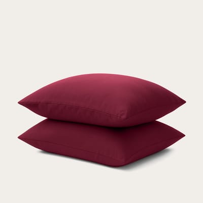 HappyBed Kussenslopen Crimson plum 80x80 cm - Kussensloop set 2 stuks - 100% Microvezel - Ultieme slaapcomfort