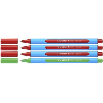 Schneider Schreibgeräte Kugelschreiber Slider Edge XB 4er Stiftebox, Lehrer-Korrekturset 152272 Balpen 4 stuk(s)
