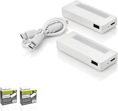Mini Set van 4 Bewegingssensor Kastlampen met Magneten - Dimbare LED Onderkasten Verlichting voor Kasten en Garderobes