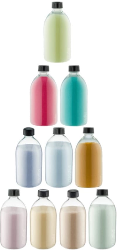Scrubzout - 650 gram - set van 10 verschillende geuren - Zwarte Dop - Rozen, Vanille, Amandel, Eucalyptus, Lavendel, Opium, Appel-Kaneel, Fruity Melon, Hamam en Zen Moment - Hydraterende Lichaamsscrub - Cadeau