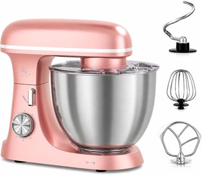 Keukenmachine - Mixer Kom - Bakken En Koken - Krachtige Planetaire Beweging - 8.5 Liter - Roze