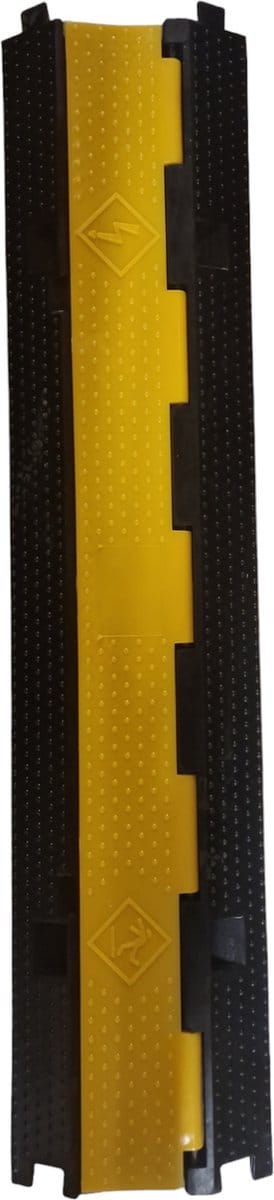 Kabelbrug met klep voor één kabel - Lage kabelgoot buiten - Kabeldrempel rubber - Kabelmat