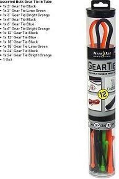 Nite Ize Gear Tie spanriem grijs/zwart