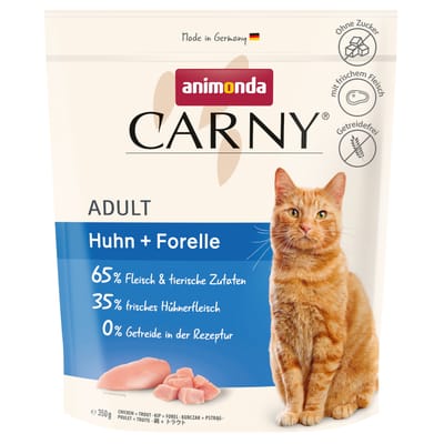 350g animonda Carny Adult Huhn + Forelle Katzenfutter trocken