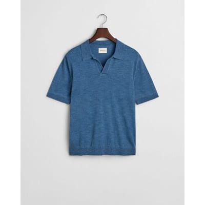 Gant poloshirt korte mouw blauw