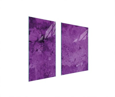 TMK ArtDeko Serie - Staartbescherming - Fioletowy - 40+35x52 cm - Gehard Glas