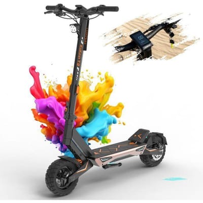 KuKirin T3 - Trottinette électrique - Moteur 800W - Batterie 48V 15.6Ah - Max 45 km/h - Pneus 10'' - Autonomie 55KM - Nior