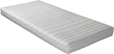 Wiegmatras Polyether - 40x80 x10cm  met anti-allergische wasbare Badstof hoes met rits
