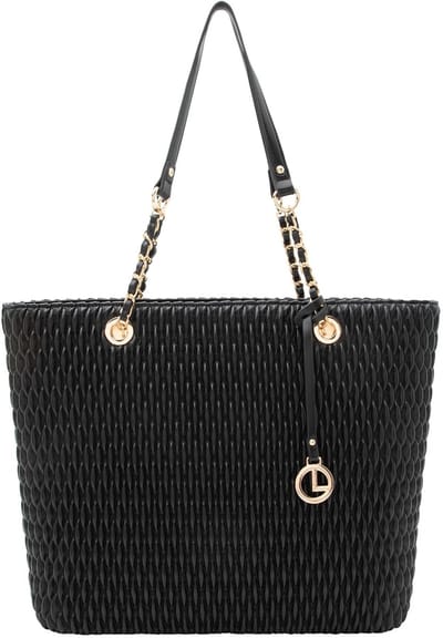 L.CREDI shopper Roxanne Shopper Black zwart