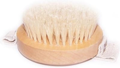 Lichaamsborstel - Rond - Hoogwaardige Kwaliteit - Met Handvat - Scrub borstel - 9x9cm