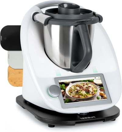 Sliding Board voor Thermomix TM6/TM5 - Lichtgewicht Bamboe Rollende Plank met Wielen, Ideaal voor Keukenorganisatie en Kookgemak