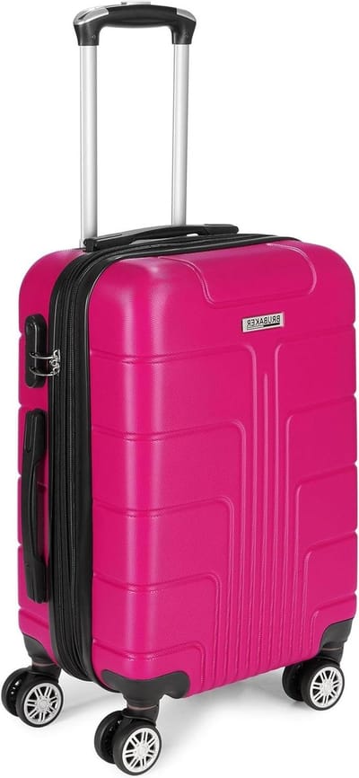 Hardschalige Reiskoffer - Trolley Koffer - Wereld Rond Reizen - Uitbreidbaar met 20% - 56.5 x 37 x 24.5 cm