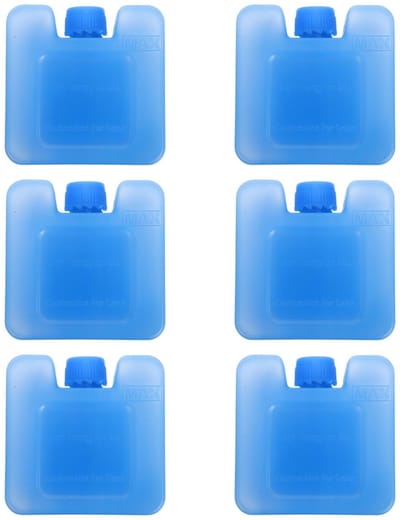 Dailygoody - Airconditioning Koeler - Draagbare IJsblokjeshouder - Compact en Licht - Sky-Blue - Herbruikbare IJsdozen - Ideaal voor Zomer - 6 Stuks