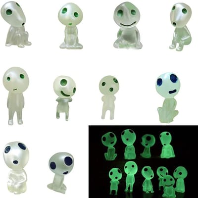 10 STUKS Boomelfjes Figuur Waterdicht Lichtgevend Boomelfjes Pop Ornamenten Feeëntuin Accessoires beige