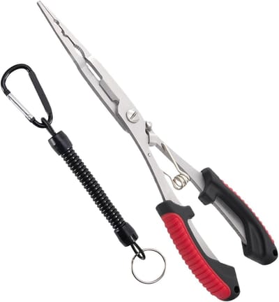 Vistang - Visgereedschap - Vissen - Roestvrij staal - 21 cm - Rood
