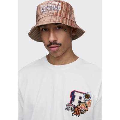 Officiële Archive Check Bucket Hat | Rust