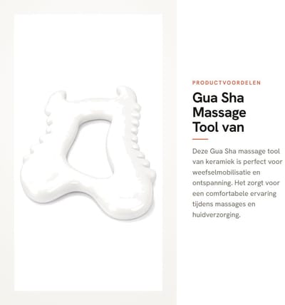 Dailygoods- Gua Sha Massage Tool - Keramisch Materiaal - Weefselmobilisatie - Antistatisch - Comfortabele Geleidbaarheid - Universeel Gebruik - Schraaptool