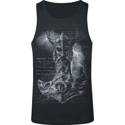 Alchemy England Tanktop - Mjölnir Hammer - M - voor Mannen - zwart