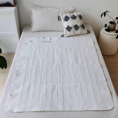 Elektrische Verwarmde Deken Dubbel - Wasbaar Fleece Onderlaken met Afneembare Regelaar