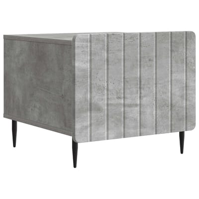 vidaXL - Salontafel - met - lade - Betongrijs - 49 - x - 50 - x - 42 - cm - Bewerkt - hout
