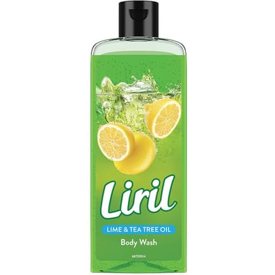 Liril Citroen & Tea Tree Douchegel 250 ml|| Verfrissende Vloeibare Douchegel voor het Baden - Voor Mannen & Vrouwen green