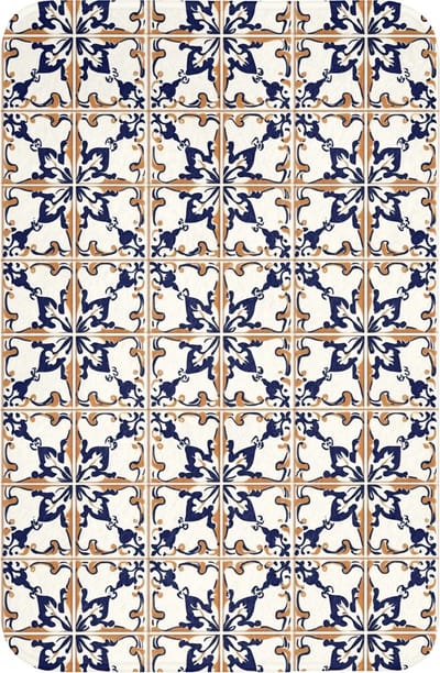 WC mat 40x60 cm - Antislip - Klassiek - Patroon - Kleurrijk - Toiletmat - Vloermat - Douchemat - Toilet tapijt - Toiletmatten