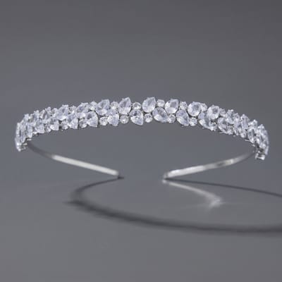 Kroon voor dames-Prinsessenkroon-Diadeem-Kroon-Strass-Elegant en Duurzaam - Geschikt voor Verschillende Gelegenheden-Haarsieraad-Stijl 5
