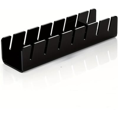 7-gaten honkbalpet displayrek Duurzame heldere acryl hoedenhouder voor thuis kast opslag organisatie winkels decoratie zwart