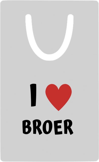 Hacebo® - I love broer metalen boekenlegger - Broer - de liefste broer - verjaardag - cadeautje voor broer - broer artikelen - kado - geschenk Bladwijzer boekenleggers - 7.6 cm x 5cm