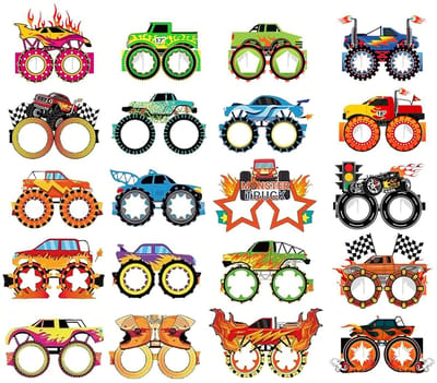 Dailygoods- Papieren Spiegels 20 Stuks - Feestbril - Party Bril - Hip-Hop Thema - Reisfotografie - Lichtgewicht en Milieuvriendelijk