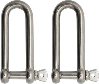 Roestvrijstalen Lange D-Sluiting 1/2 inch - Zware Kwaliteit Bevestigingsmateriaal