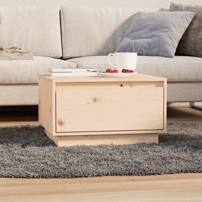 vidaXL - Salontafel - 55x56x32 - cm - massief - grenenhout