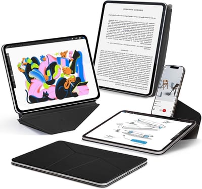 Dynamische Folio Hoes voor iPad Pro 11 Inch 2024 - Dunne Magnetische Standcase met 20+ Kijkhoeken, Automatische Wake/Sleep Functie, Ultradun en Stijlvol Zwart
