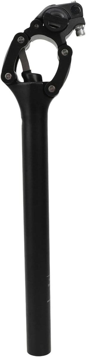 Fietszadelpen met demper - Comfort zadelpen - Comfortabel fietsen - Vier schakels ophanging - 272 mm - Zwart